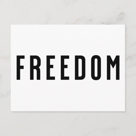 Vrijheid, vrijheid Charlie Feestdagenkaart (Voorkant)