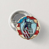 Vrijheid VS Ronde Button 3,2 Cm (Voorkant /achterkant)