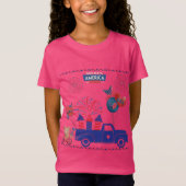 Vrijheid Vuurwerk Dromen heet roze T-shirt (Voorkant)