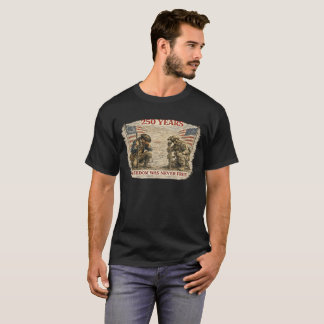 vrijheid was nooit gratis t-shirt