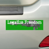 Vrijheid wettigen bumpersticker (Op auto)