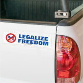Vrijheid wettigen bumpersticker (Op Truck)