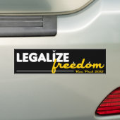 Vrijheid wettigen bumpersticker (Op auto)