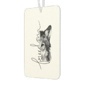 Vrijheid Wolf Minimalistische Lijnkunst - Luchtverfrisser (Links)