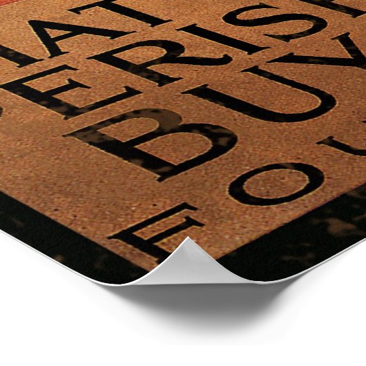 Vrijheid zal niet voortkomen uit de aarde 1 poster (Hoek)