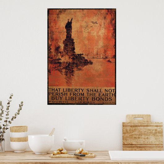 Vrijheid zal niet voortkomen uit de aarde 1 poster (Keuken)