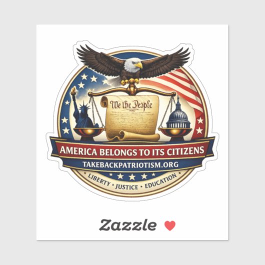 Vrijheid Zal Niet Worden Afgenomen Sticker (Vel)