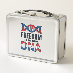 Vrijheid zit in ons DNA Patriottisch Vector T-shir