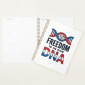 Vrijheid zit in ons DNA Patriottisch Vector T-shir Planner (Display)