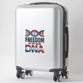 Vrijheid zit in ons DNA Patriottisch Vector T-shir Sticker (Koffer)