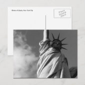 vrijheid zwart - wit briefkaart (Voorkant / Achterkant)