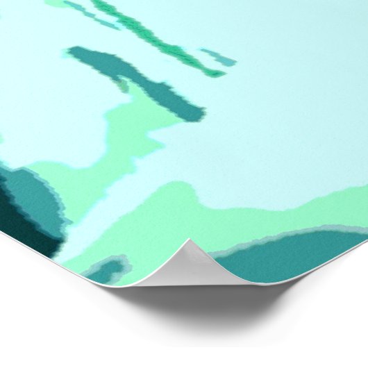 Vrijheids- en blauwhelm-Poster Poster (Hoek)