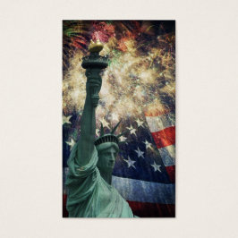 Vrijheids- en ondernemingsbeeld visitekaartje