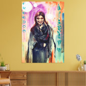 Vrijheids- en vrijheidsmeisjes in Kimono Andere we Canvas Afdruk (Insitu (Woonkamer))