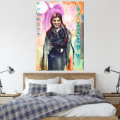 Vrijheids- en vrijheidsmeisjes in Kimono Andere we Canvas Afdruk (Insitu (Slaapkamer))