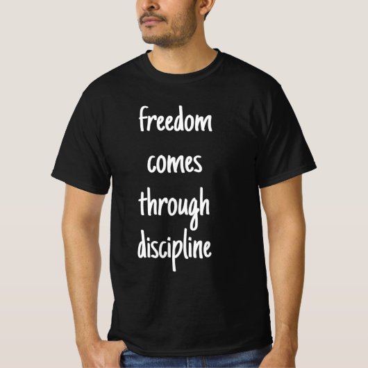 Vrijheids Mannen Waarde T-Shirt (Voorkant)