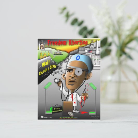 Vrijheidsabortus Briefkaart (Staand voorkant)