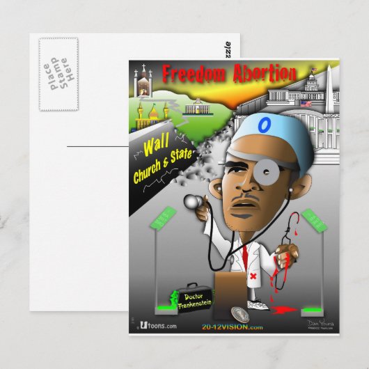 Vrijheidsabortus Briefkaart (Voorkant / Achterkant)
