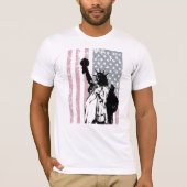 Vrijheidsachtergrond T-shirt (Voorkant)