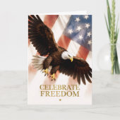 Vrijheidsadelaar vieren kaart (Voorkant)