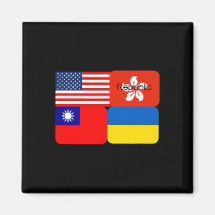 Vrijheidsalliantie Usa Hong Kong Republiek Taiwan Magneet