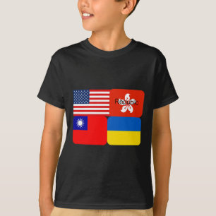 Vrijheidsalliantie Usa Hong Kong Republiek Taiwan T-shirt