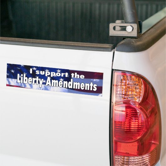 Vrijheidsamendementen bumpersticker (Op Truck)