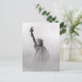 VrijheidsAmerika zwart-wit Briefkaart (Staand voorkant)