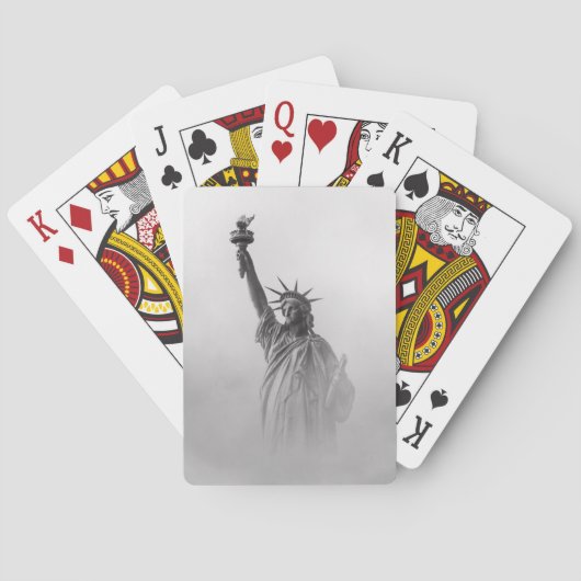 VrijheidsAmerika zwart-wit Pokerkaarten (Achterkant)