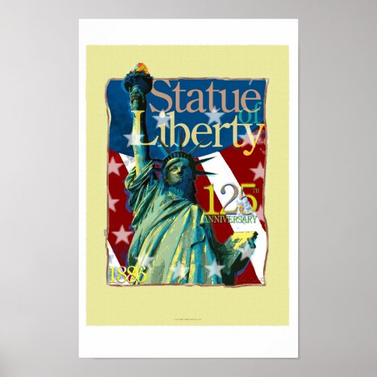 Vrijheidsbeeld 125e Jubileum Poster (Voorkant)