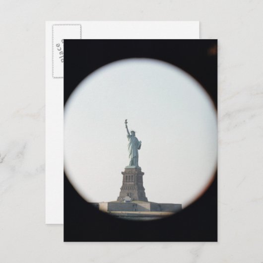 Vrijheidsbeeld 1886 briefkaart (Voorkant / Achterkant)