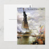 Vrijheidsbeeld 1886 briefkaart (Voorkant / Achterkant)