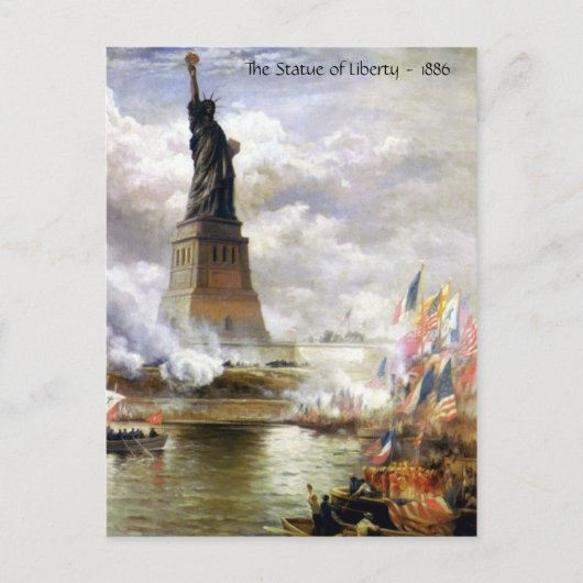 Vrijheidsbeeld 1886 briefkaart (Voorkant)