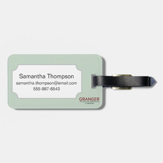 Vrijheidsbeeld 1900 bagagelabel (Achterkant horizontaal)