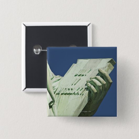 Vrijheidsbeeld 2 vierkante button 5,1 cm (Voorkant /achterkant)