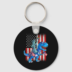 Vrijheidsbeeld 4 juli Shirt Boys American Sleutelhanger