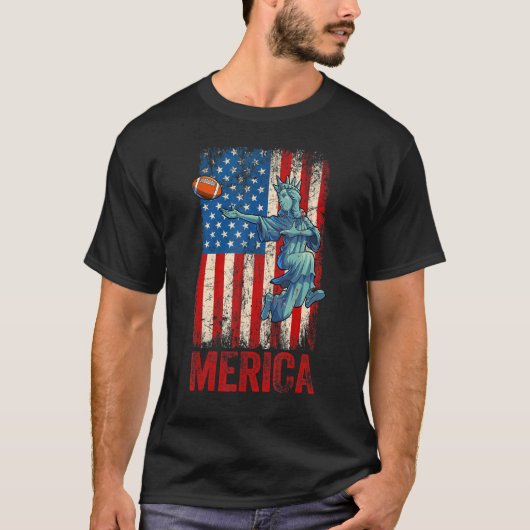 Vrijheidsbeeld 4 juli vrouwen Mannen Amerikaanse U T-shirt (Voorkant)