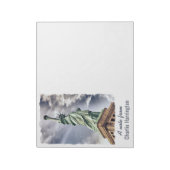 Vrijheidsbeeld aangepaste tekst notitieblok (Linkerzijde)