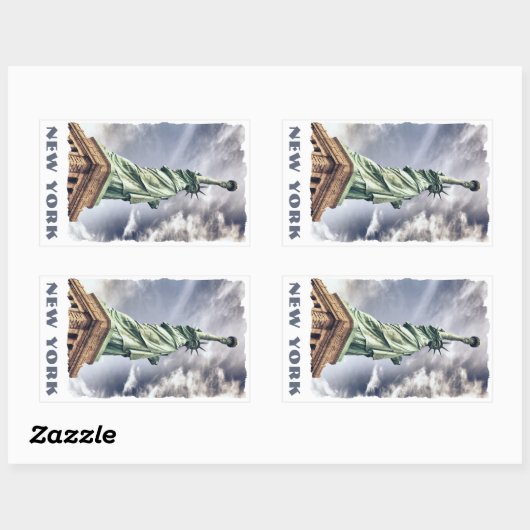 Vrijheidsbeeld aangepaste tekst stickers (Vel)