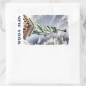 Vrijheidsbeeld aangepaste tekst stickers (Tas)