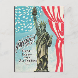 Vrijheidsbeeld Amerika eerste Briefkaart