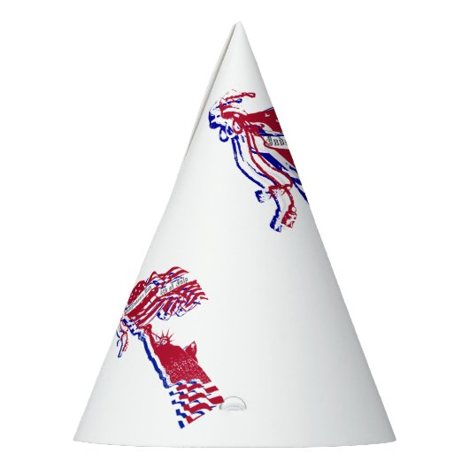 Vrijheidsbeeld Amerikaanse Onafhankelijkheidsdag o Feesthoedjes (Links)