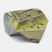 Vrijheidsbeeld Antiek Currier & Ives Print Stropdas (Opgerold)