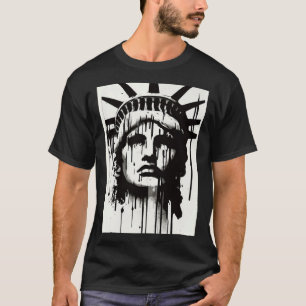 Vrijheidsbeeld Artistieke weergave Lady Libert T-shirt