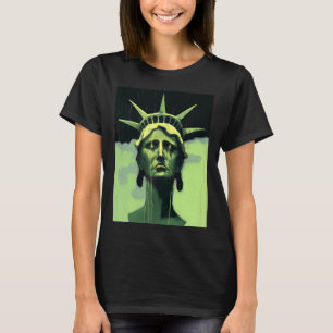 Vrijheidsbeeld Artistieke weergave Lady Libert T-shirt