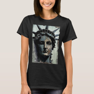 Vrijheidsbeeld Artistieke weergave Lady Libert T-shirt