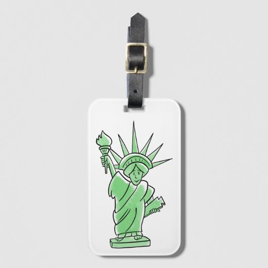 Vrijheidsbeeld Bagagelabel (Voorkant (verticaal))