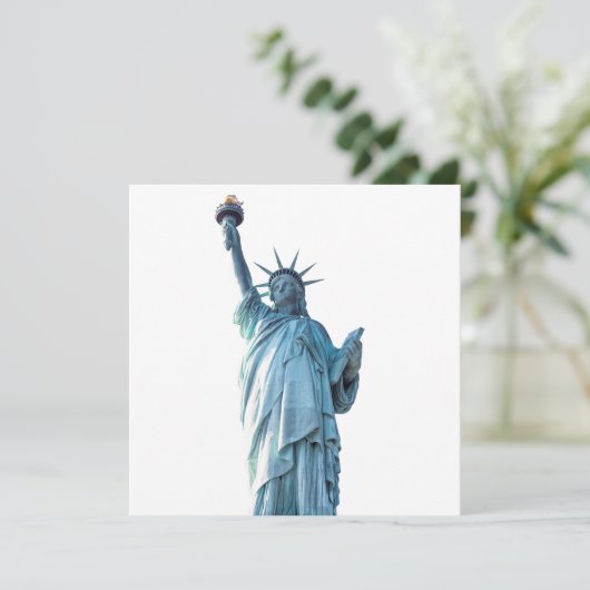 Vrijheidsbeeld Bedankkaart (Staand voorkant)