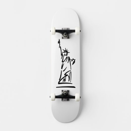 Vrijheidsbeeld Blauw Skateboard (Voorkant)