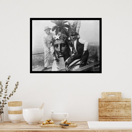 Vrijheidsbeeld bovenop het Capitol 1920 Poster (Keuken)